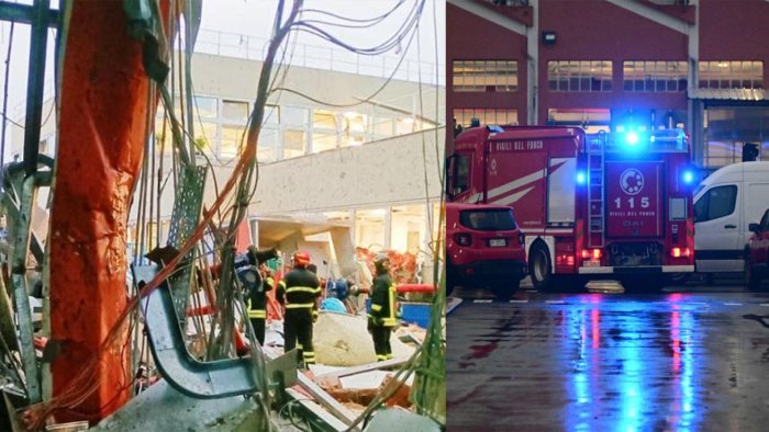 bologna esplode padiglione fabbrica della toyota un morto e diversi feriti