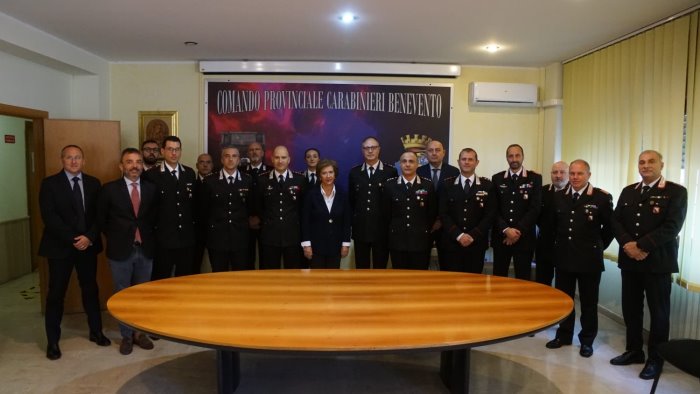 il prefetto moscarella in visita presso il comando provinciale dell arma