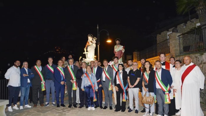 la rete delle citta marciane in visita a castellabate