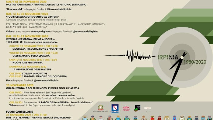 quarantennale terremoto ecco le iniziative della provincia