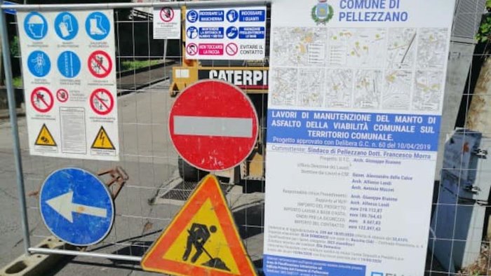 nuovo manto stradale a pellezzano verso la fine dei lavori