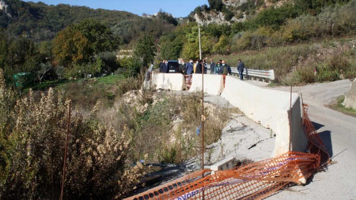 strade provinciali oggi il sopralluogo di di maria