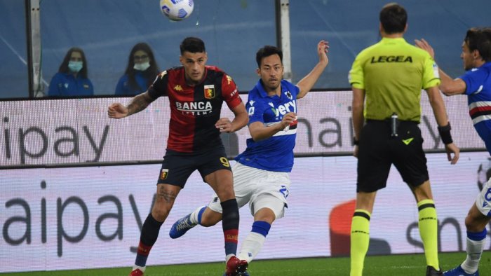 termina 1 1 il derby tra sampdoria e genoa