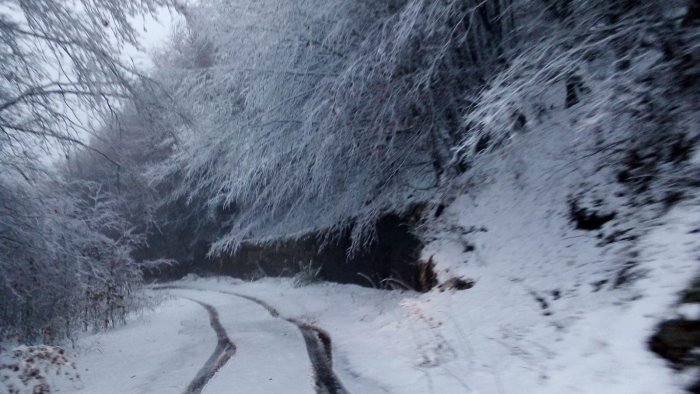 calo brusco delle temperature prima neve a montevergine