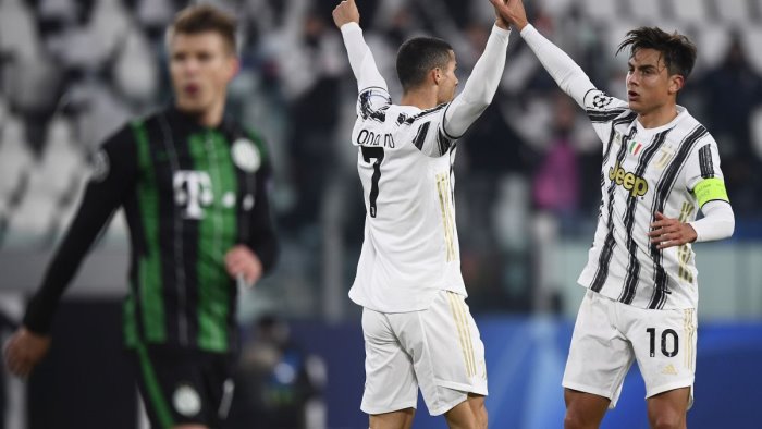 ronaldo e morata trascinano la juve agli ottavi di champions