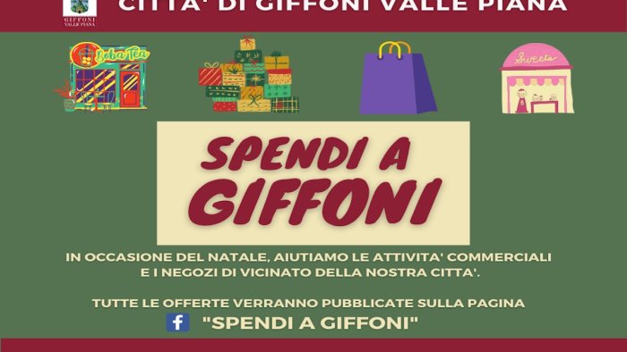 il comune al fianco delle attivita nasce spendi a giffoni