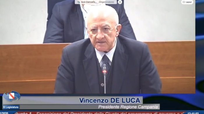 piano per la campania de luca prepara la battaglia col nord