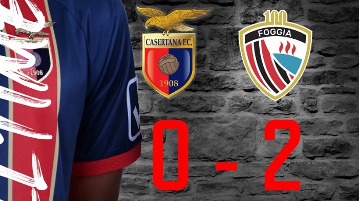 casertana e crisi al pinto passa anche il foggia 0 2