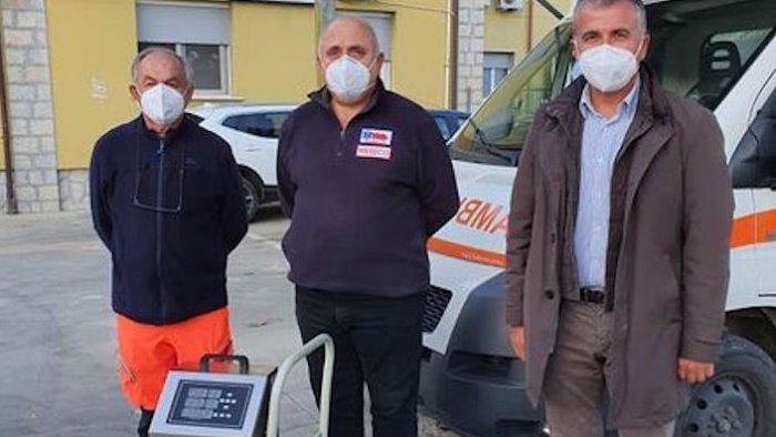 comune di vitulano dona un sanificatore al 118