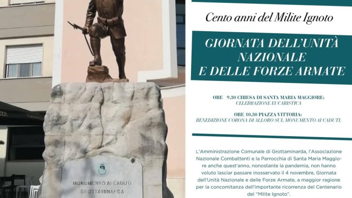 4 novembre e milite ignoto le celebrazioni a grottaminarda