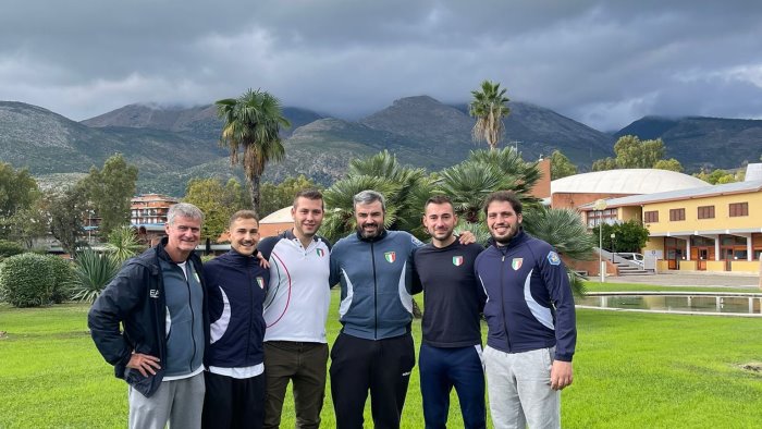 tiro a volo cassandro in raduno con la nazionale