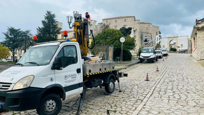 montemiletto avviati lavori efficientamento energetico pubblica illuminazione