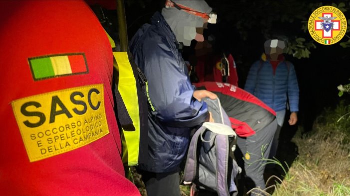 si perde sul monte falerio 55enne rintracciato tra vietri e cetara