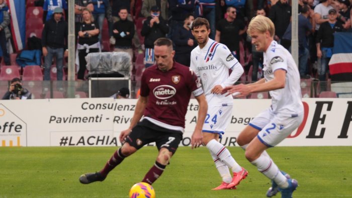 salernitana in ansia per ribery il francese a rischio per cagliari