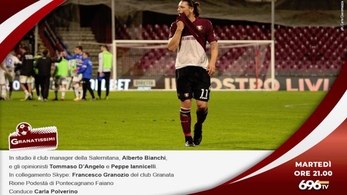 salernitana su 696 ritorna granatissimi ospite in studio alberto bianchi