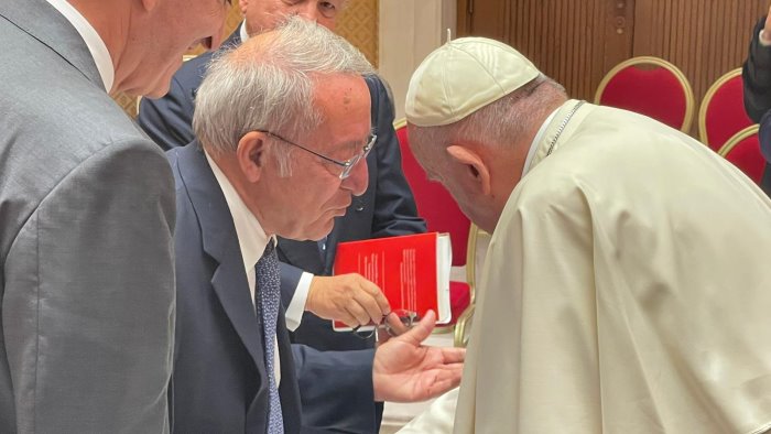 i 50 anni di confindustria campania celebrati con il papa incontro con vigorito