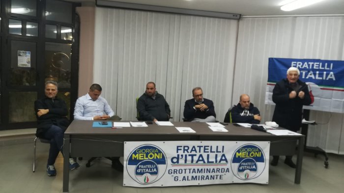 grottaminarda congresso fdi la base sceglie mainolfi