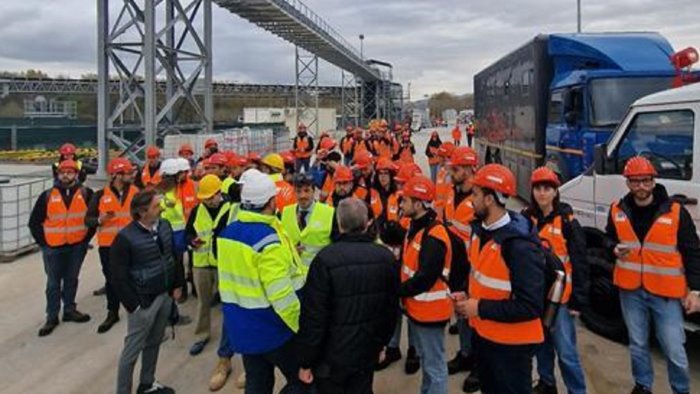 grottaminarda gli studenti del politecnico nel cantiere dell alta velocita