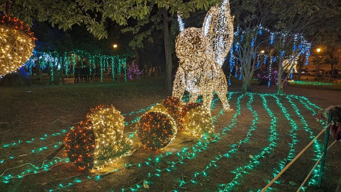 folla al corso e in villa parcheggi pieni e traffico salerno e l effetto luci