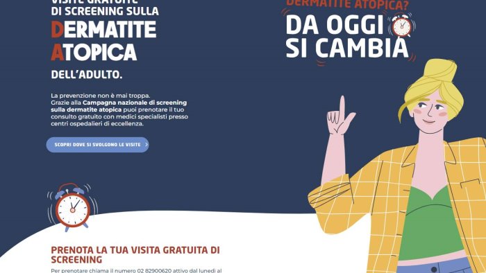 screening gratuiti per dermatite atopica e psoriasi all ospedale di pagani