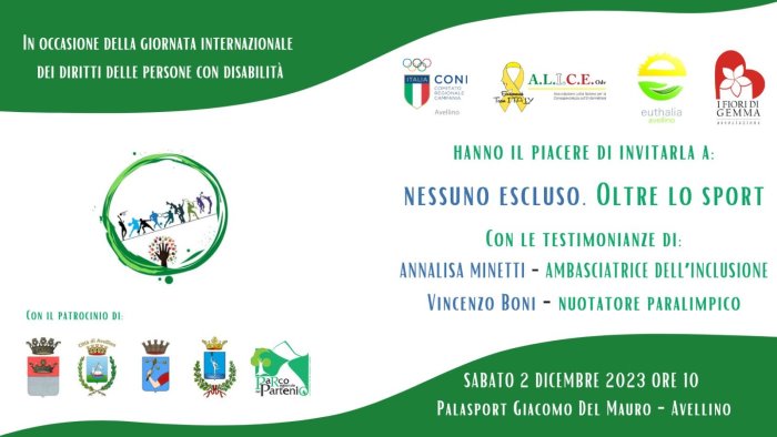 avellino giornata dell inclusione minetti e boni ambasciatori con il coni