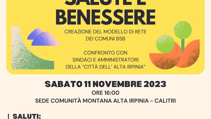 borghi salute e benessere a calitri la presentazione del bando con bonavitacola