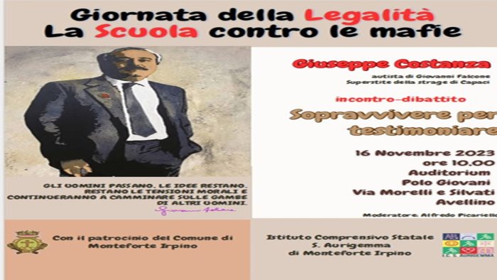 legalita l istituto aurigemma incontra giuseppe costanza l autista di falcone