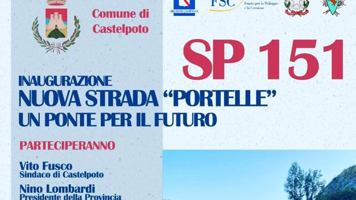 venerdi a castelpoto si inaugura via portelle un ponte per il futuro