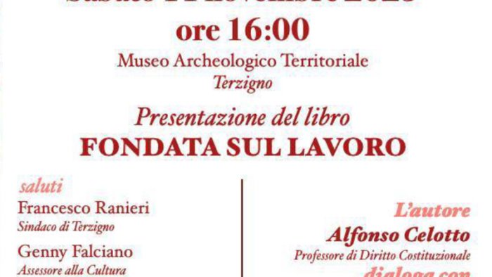 a terzigno si presenta fondata sul lavoro il libro di alfonso celotto