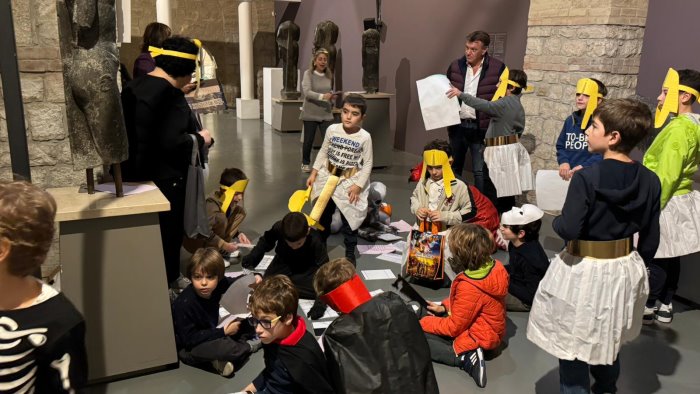 halloween al museo fuga dal tempio di iside boom di baby visitatori