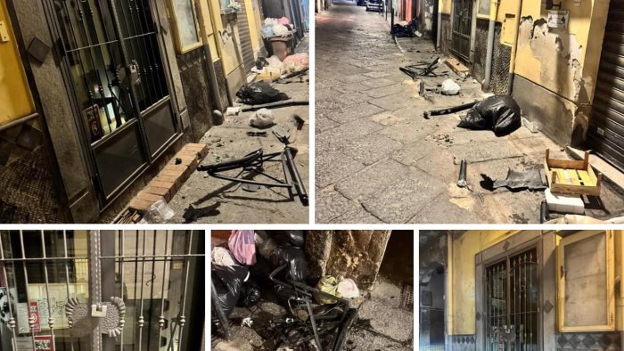 angri alta velocita e danni nel centro storico denunciato