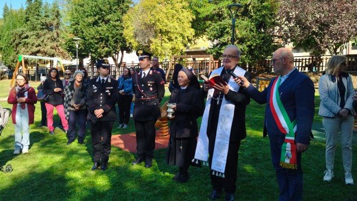 ad atena lucana intitolato il parco giochi a don peppe diana