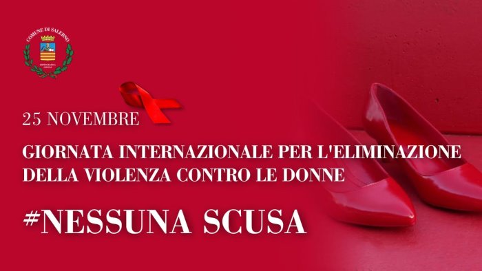 25 novembre il sindaco di salerno siamo con le donne e per le donne