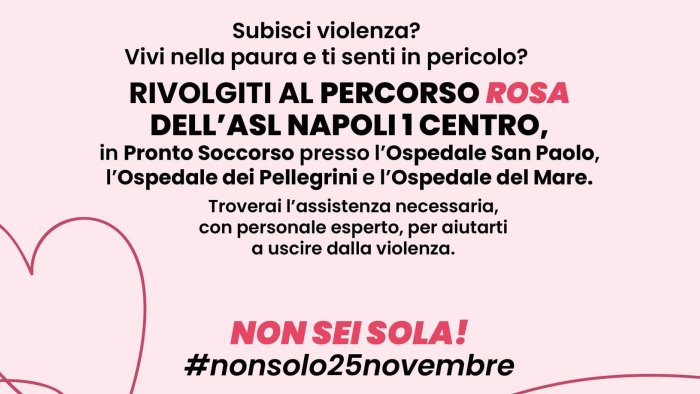 l asl napoli 1 centro al fianco delle donne non solo il 25 novembre