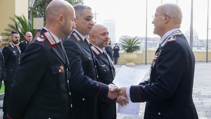 napoli 57 carabinieri premiati encomi consegnati dal generale la gala