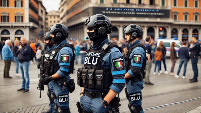 sicurezza ecco le pantere blu nei market e nei luoghi a rischio