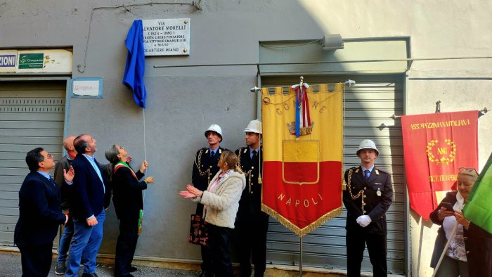 una strada di miano intitolata al patriota salvatore morelli