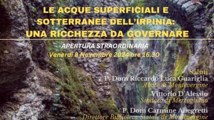 le acque superficiali e sotterranee dell irpinia una ricchezza da governare