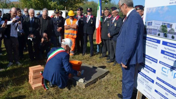 agropoli avra un nuovo commissariato di polizia oggi la posa della prima pietra