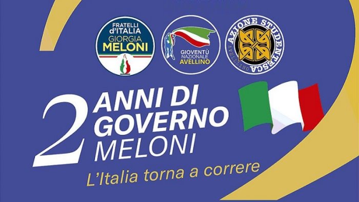 due anni di governo meloni l italia torna a correre gazebo ad avellino