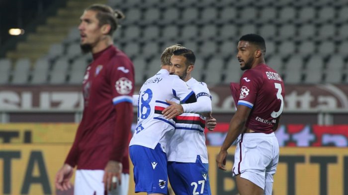 torino e sampdoria si dividono la posta 2 2 all olimpico