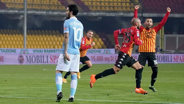 benevento il vigorito e un fortino stoppata anche la lazio