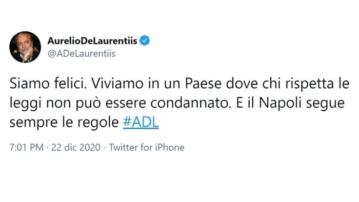 juve napoli ricorso accolto le reazioni