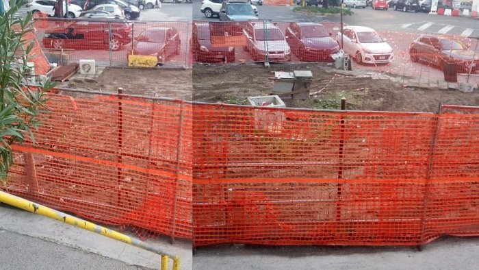 napoli cantiere di piazza leonardo diserbato