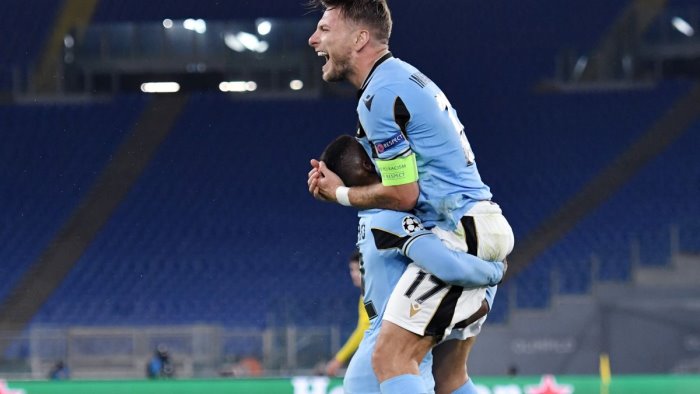 immobile risponde a guerreiro 1 1 contro il borussia