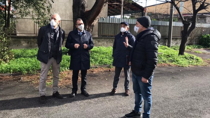 nocera sopralluogo tecnici acer in via borsellino e filangieri