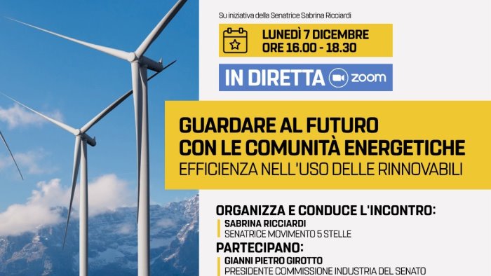 energie rinnovabili meeting on line della senatrice ricciardi