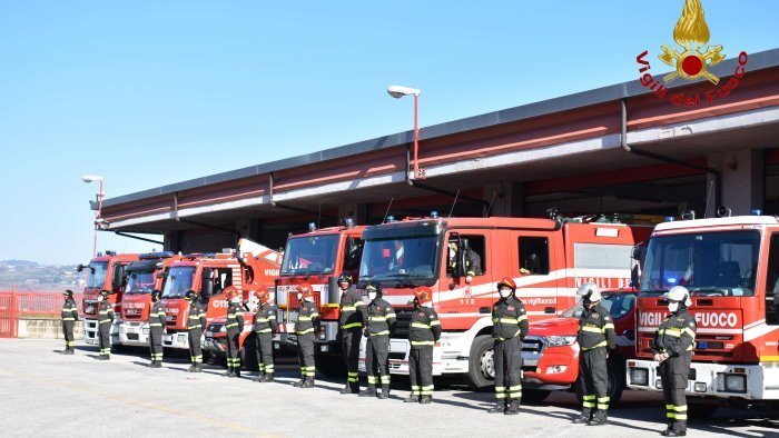 vigili del fuoco pronti a celebrare santa barbara anche a benevento