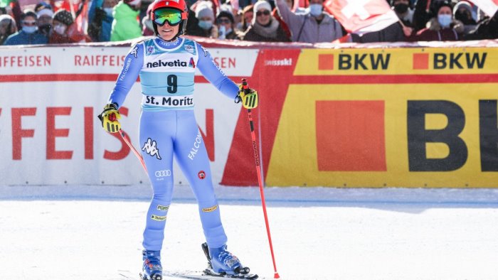 federica brignone trionfa nel secondo super g di st moritz