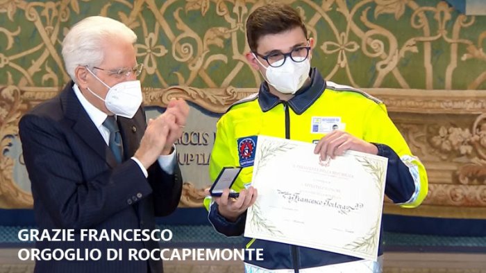 roccapiemonte il 17enne francesco tortora nominato alfiere della repubblica